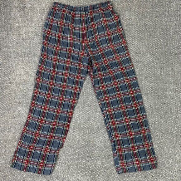 LL Bean Scotch Plaid Sleep Pants Pajama Bottoms Lot of 2 Men's Medium Loungewear - Picture 9 of 13